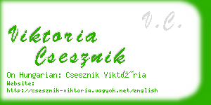 viktoria csesznik business card